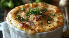 Imagem da notícia Suflê de Batata e Brócolis com Queijos Veganos Caseiros: Delícia Cremosa e Nutritiva
